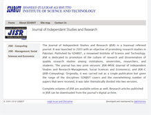 Tablet Screenshot of jisr.szabist.edu.pk